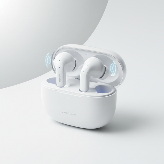 Miniso MS190 Translation Earbuds with charging case